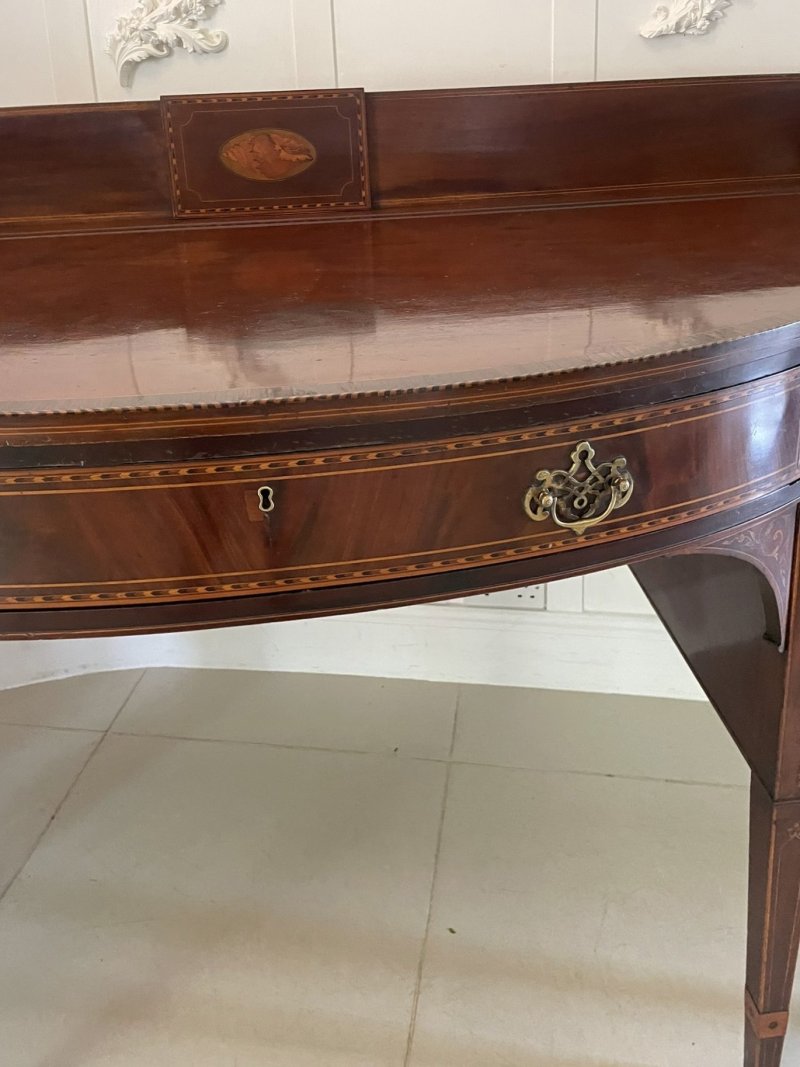 Magnificent Quality Large Antique George III Inlaid Mahogany Sideboard - Image 7